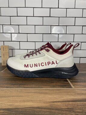 Municipal Sportcross ATG Golf Shoes Mens 11 Natural Cardinal Spikeless Sneakers